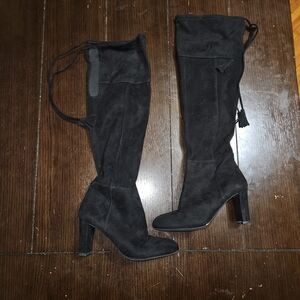 INC International Concepts Black Over the Knee Boots